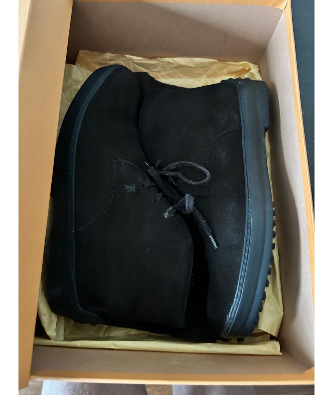 TOD'S Коричневые замшевые высокие ботинки, фото 3