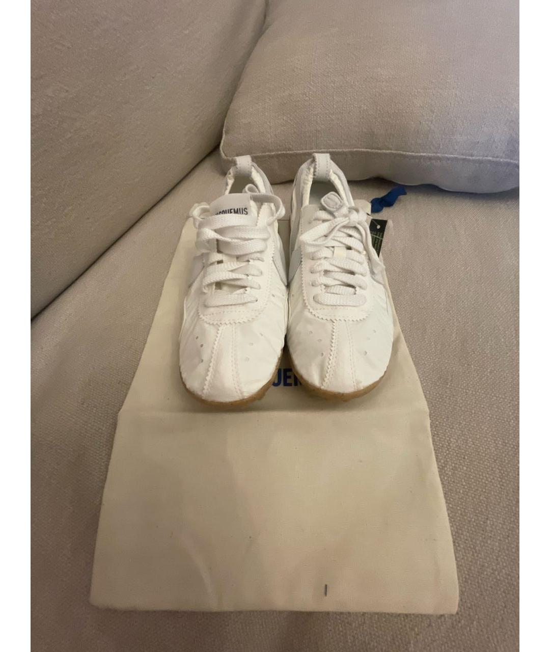 JACQUEMUS Белые текстильные кроссовки, фото 2