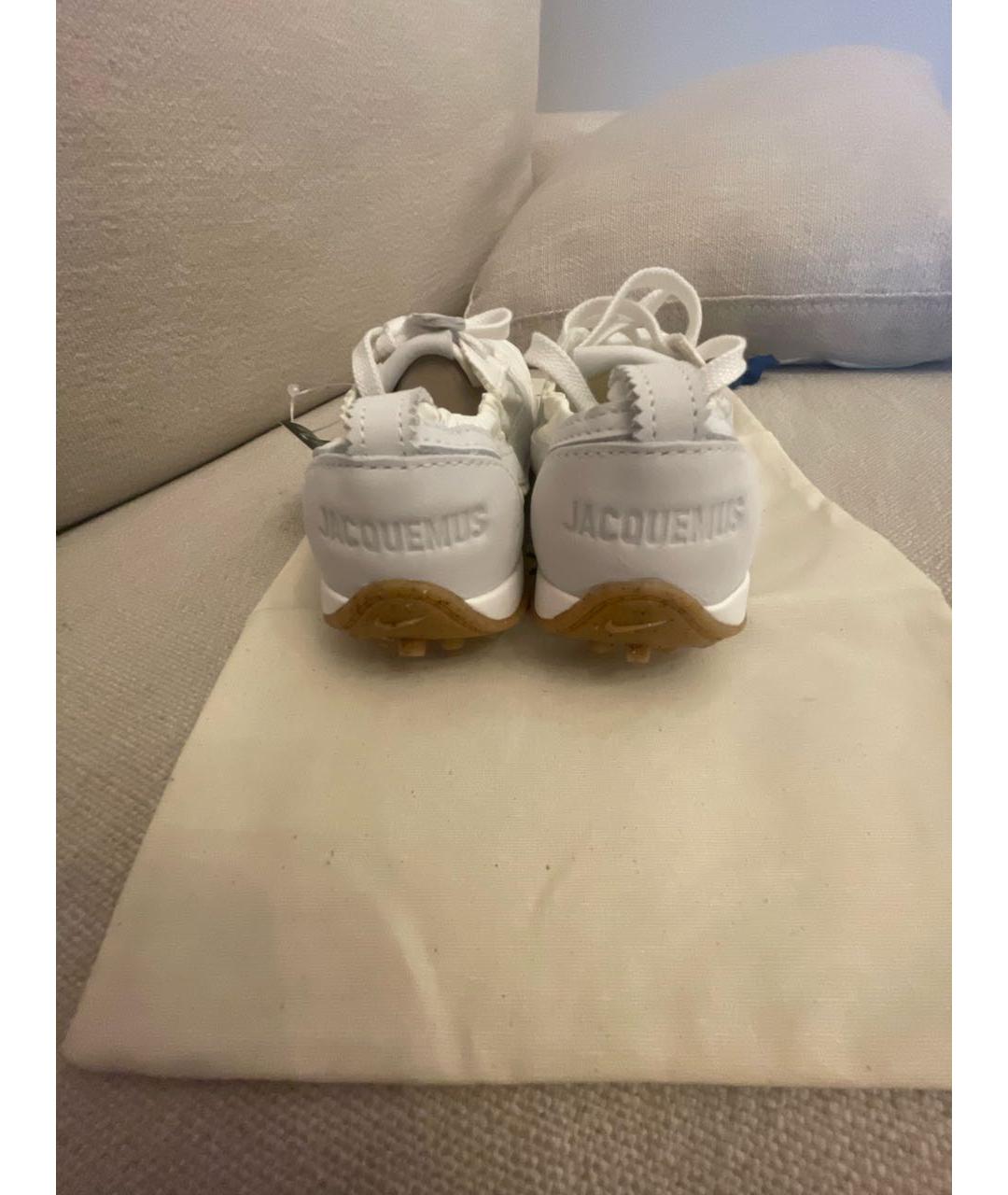 JACQUEMUS Белые текстильные кроссовки, фото 4