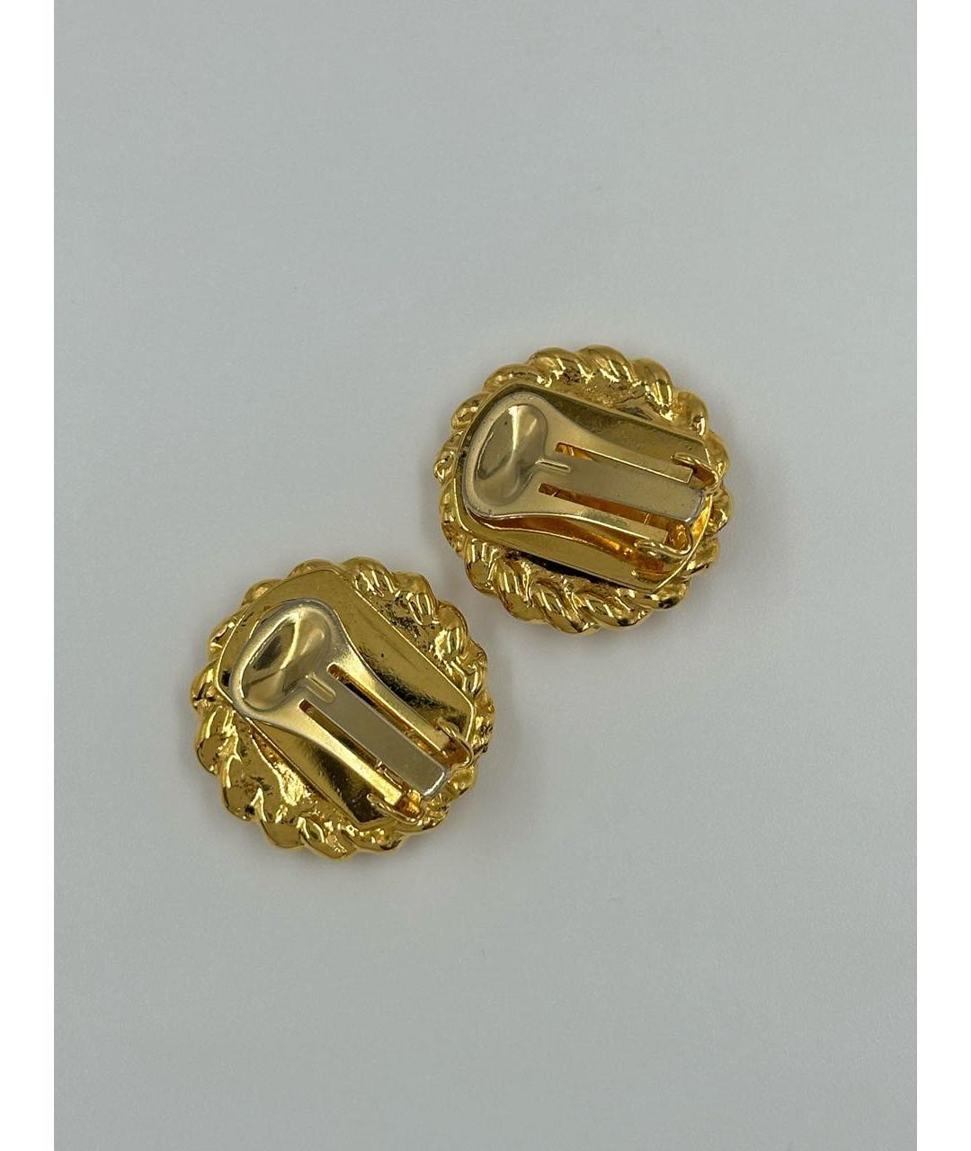 CELINE Золотые позолоченные клипсы, фото 4