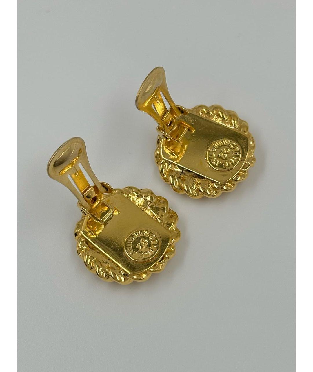 CELINE Золотые позолоченные клипсы, фото 5