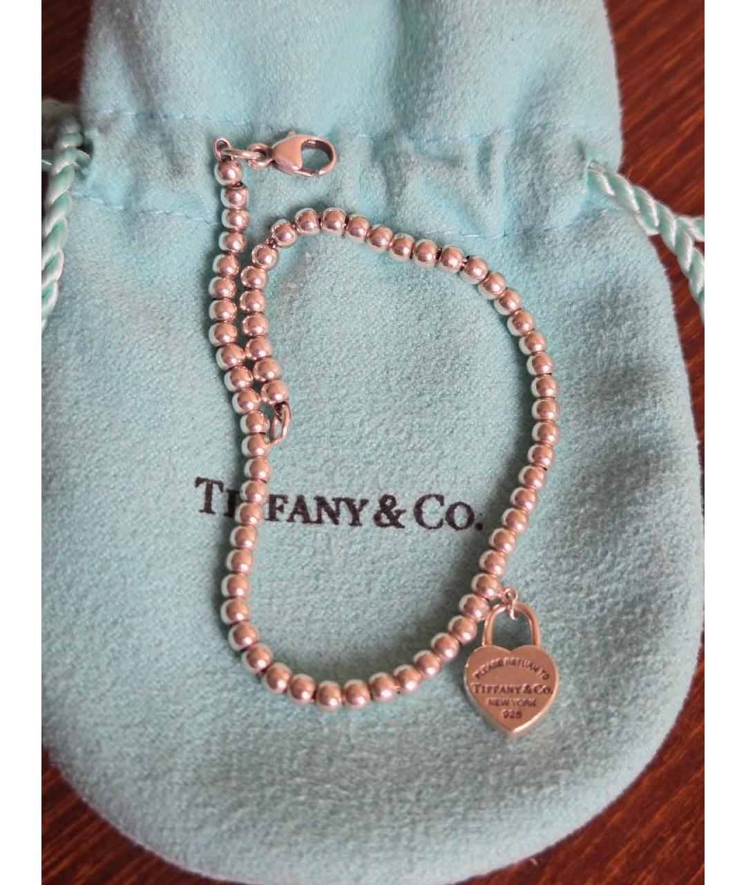 TIFFANY&CO Серебрянный серебряный браслет, фото 5