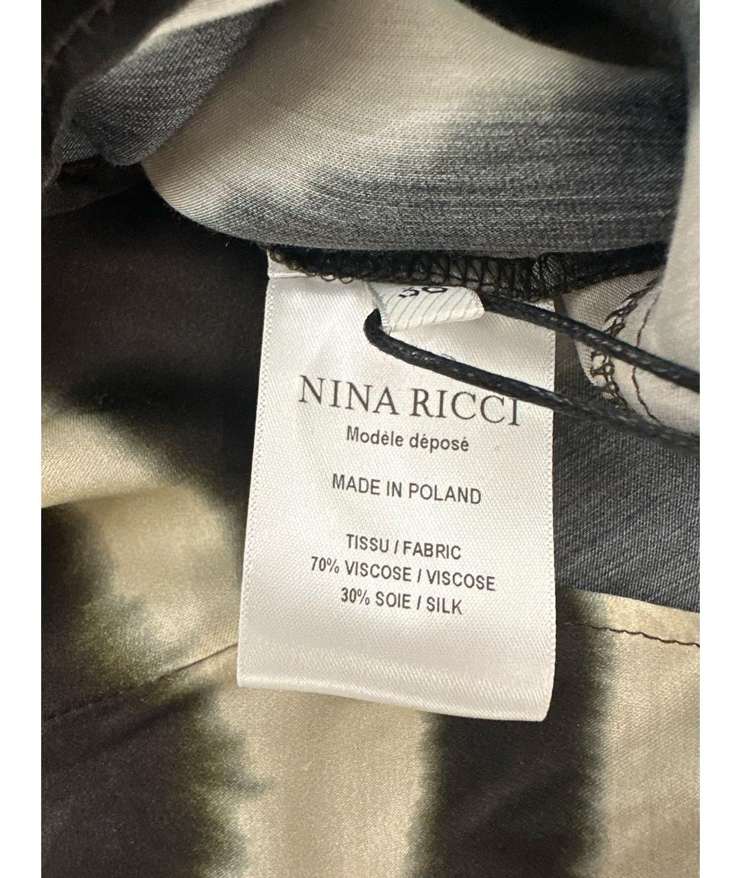 NINA RICCI Мульти шелковая блузы, фото 4