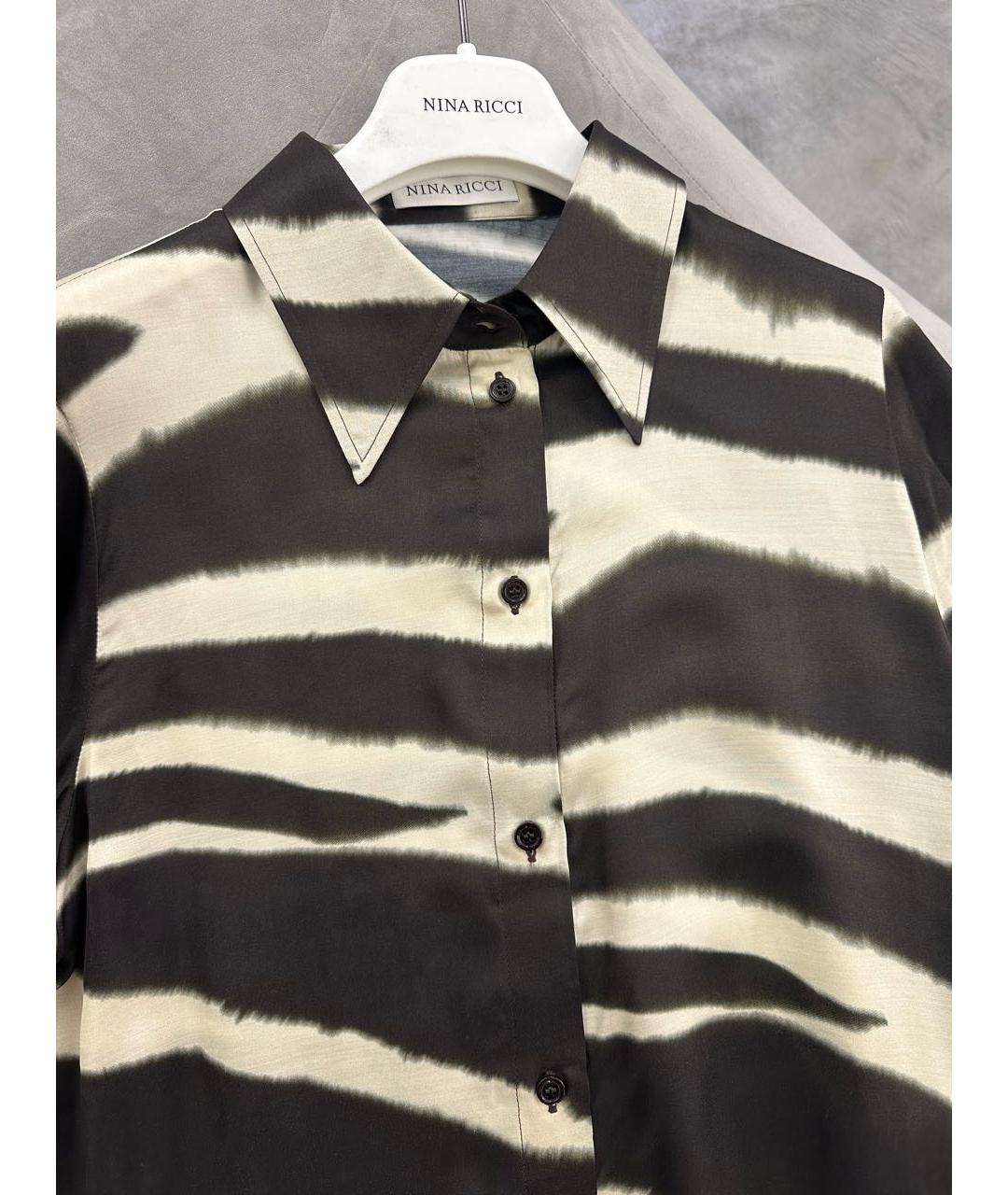 NINA RICCI Мульти шелковая блузы, фото 2