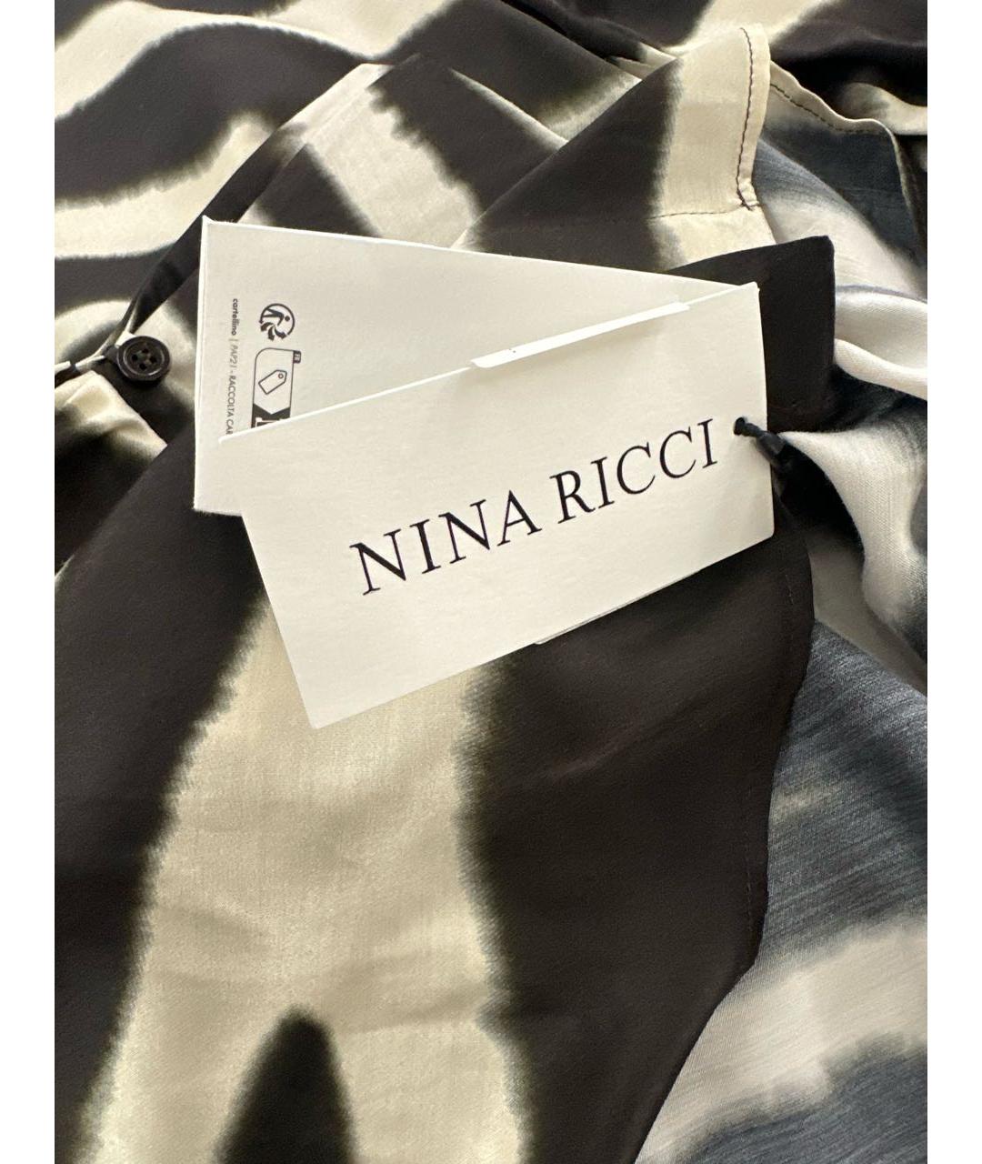NINA RICCI Мульти шелковая блузы, фото 3