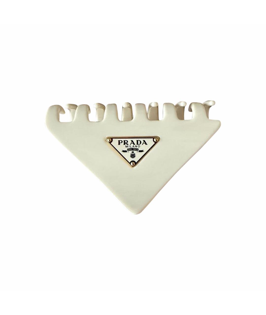 PRADA Бежевая заколка, фото 1