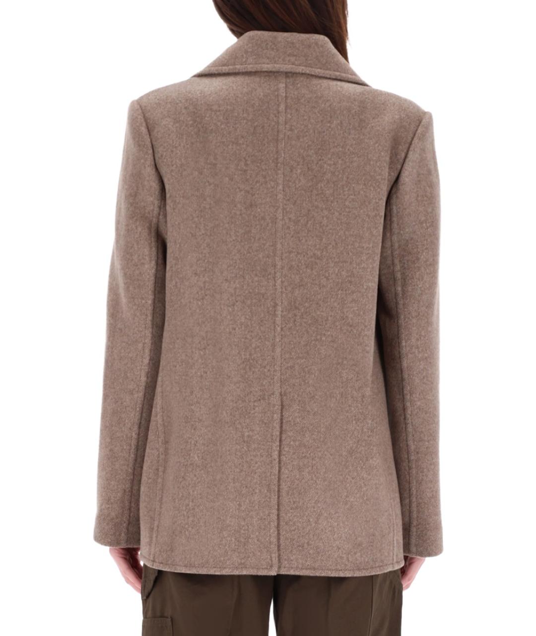 TORY BURCH Серое шерстяное пальто, фото 3