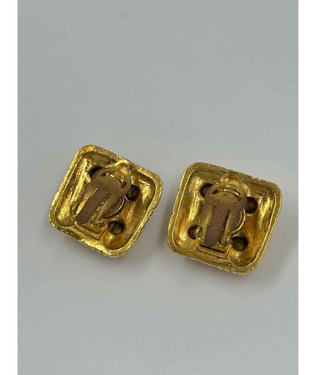 CHANEL Золотые позолоченные клипсы, фото 2