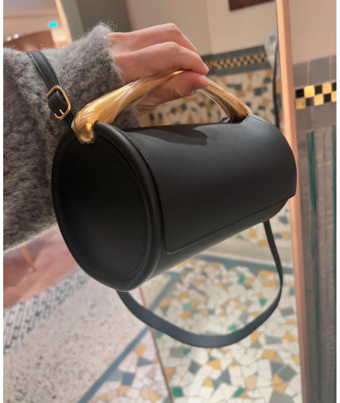 HERMES Черный кожаный рюкзак, фото 2