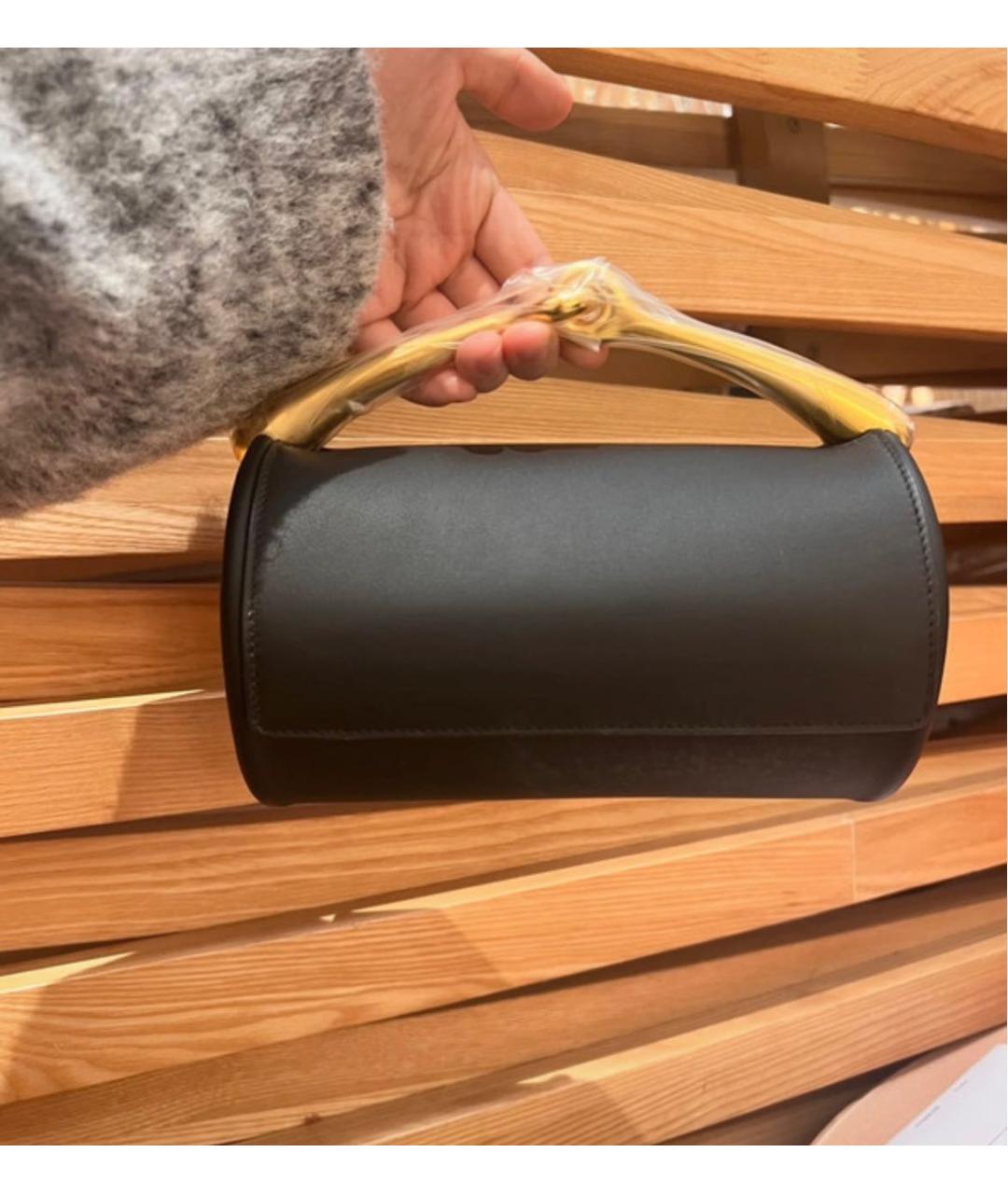 HERMES Черный кожаный рюкзак, фото 4