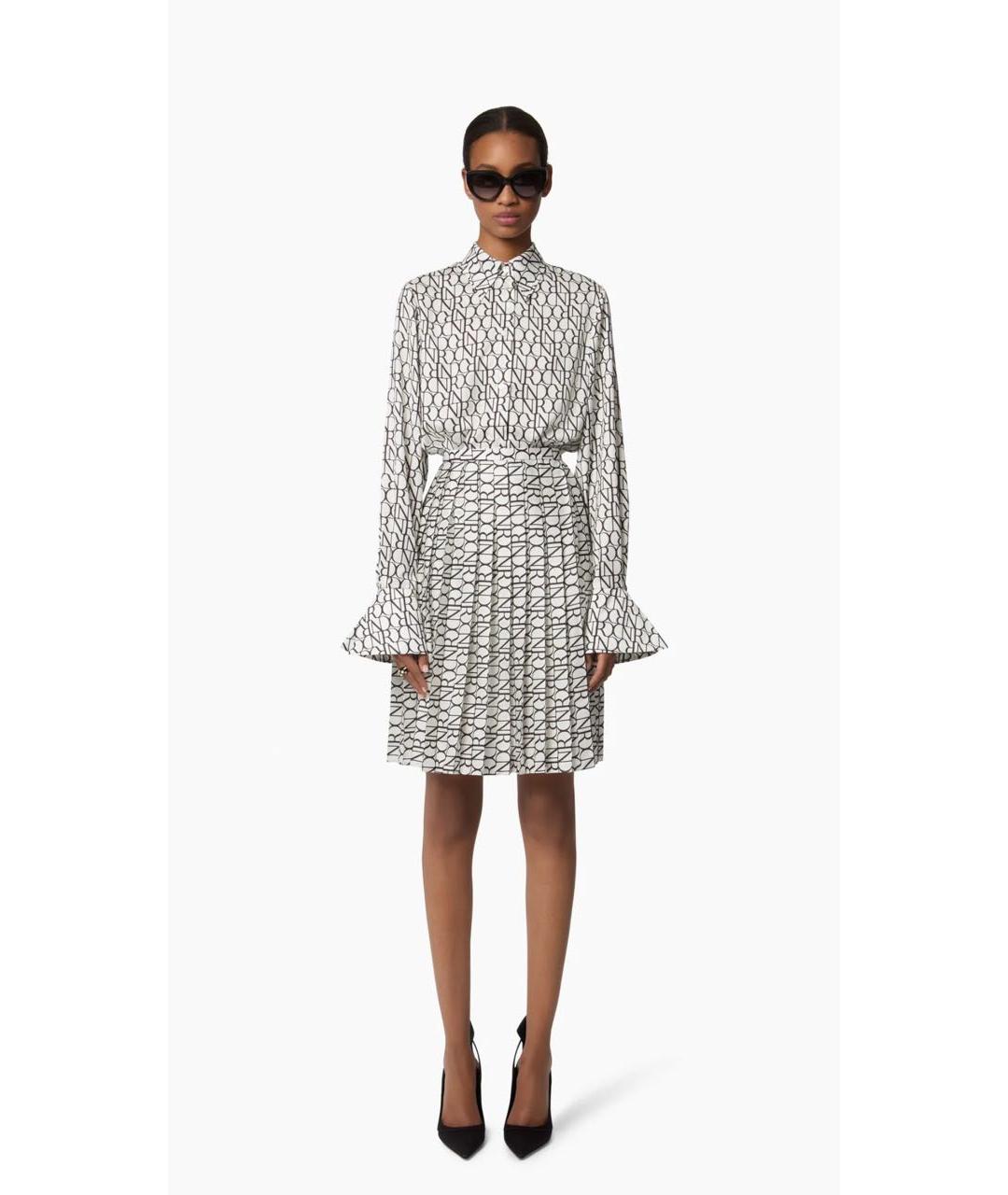 NINA RICCI Белая полиэстеровая юбка миди, фото 2