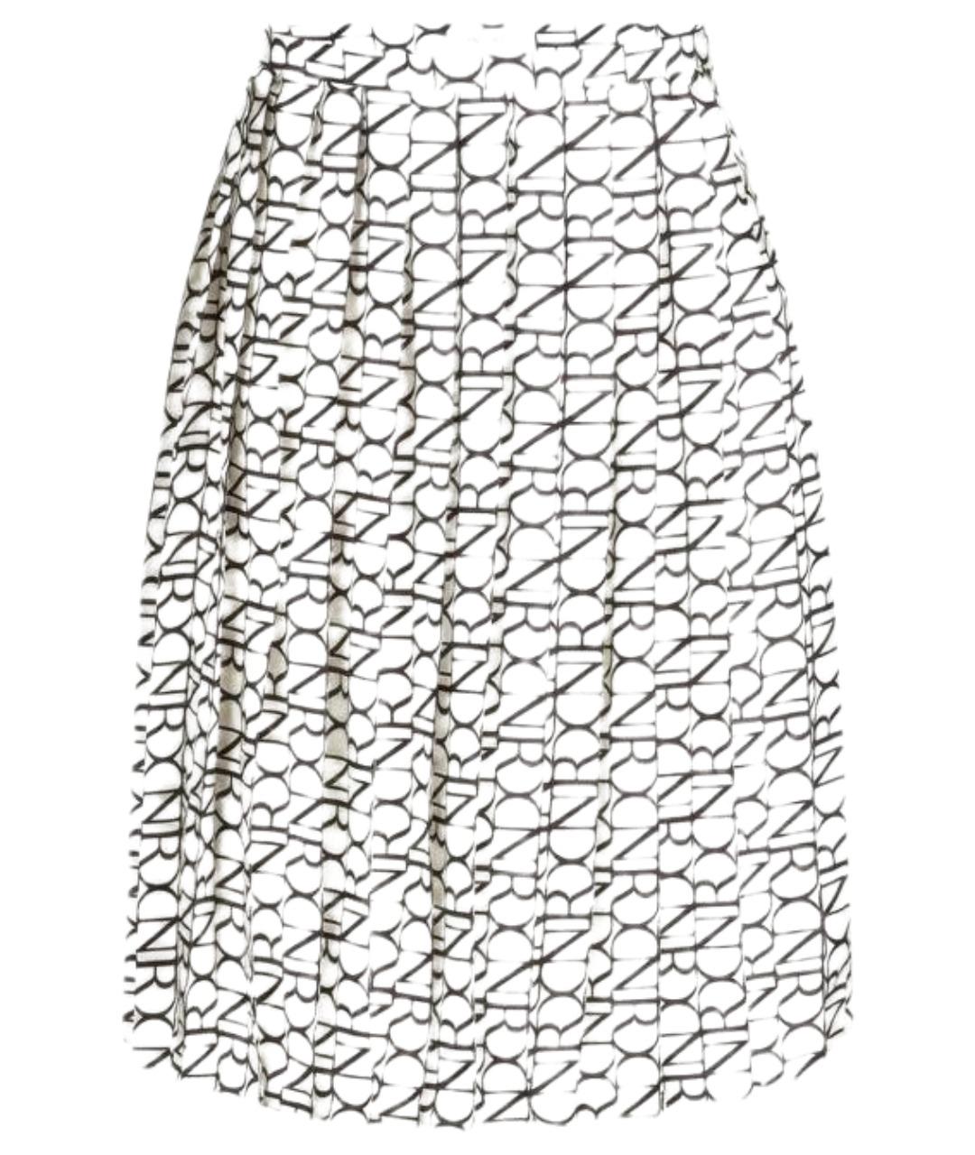 NINA RICCI Белая полиэстеровая юбка миди, фото 1