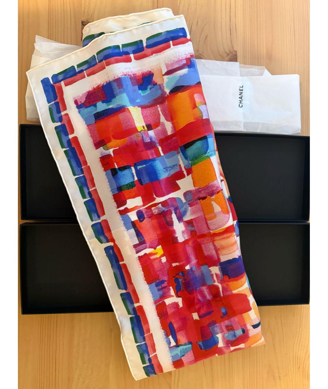 CHANEL Мульти шелковый платок, фото 6