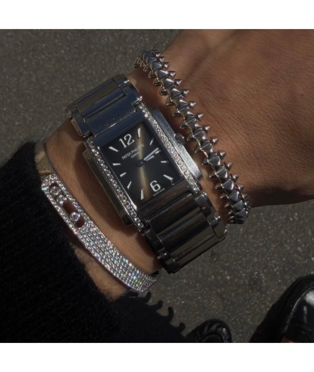 CARTIER Серебрянный браслет из белого золота, фото 5