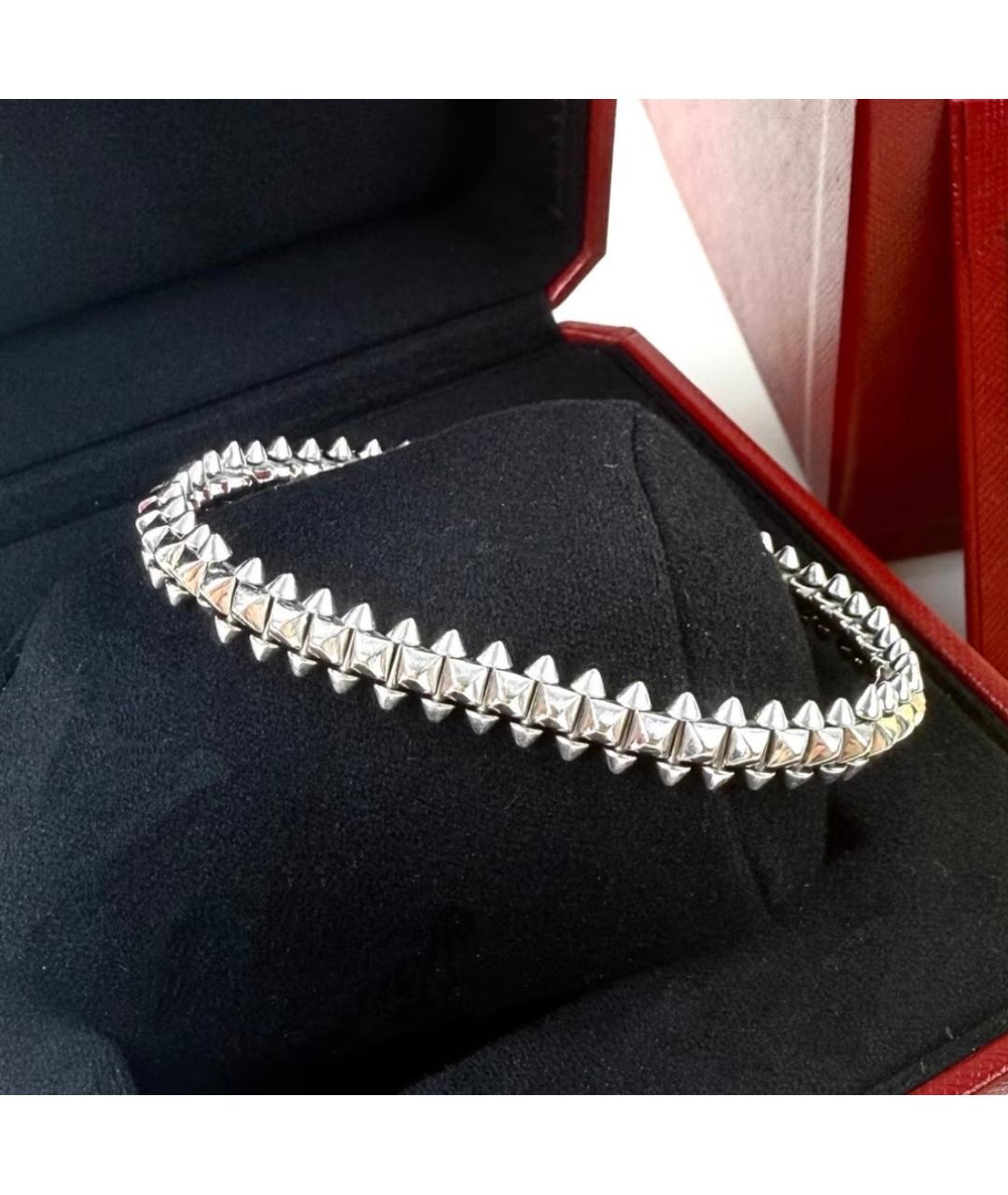 CARTIER Серебрянный браслет из белого золота, фото 2
