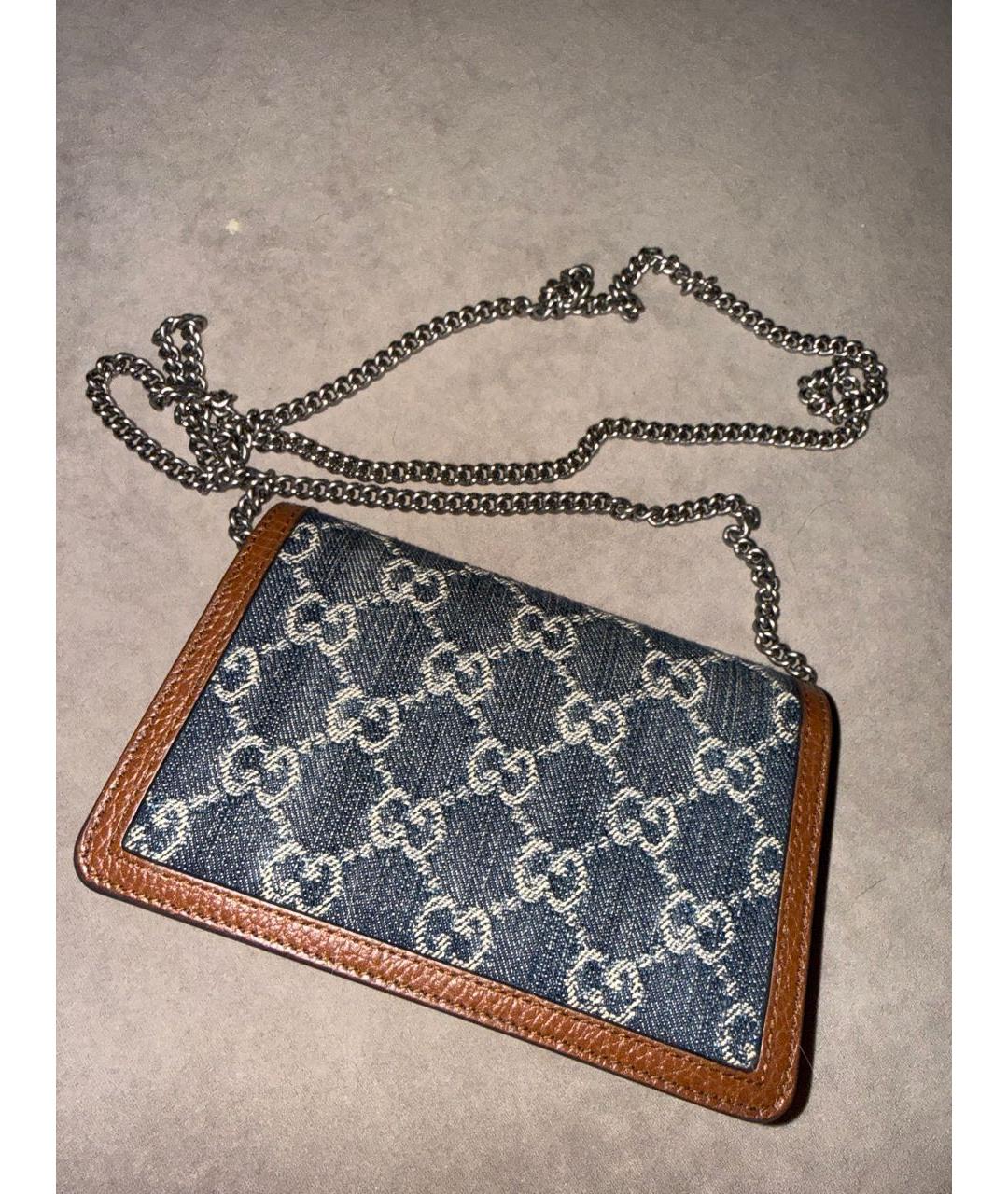 GUCCI Синяя сумка через плечо, фото 2