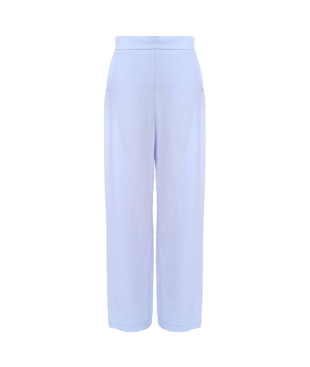 MANTU Голубые ацетатные брюки широкие, фото 9