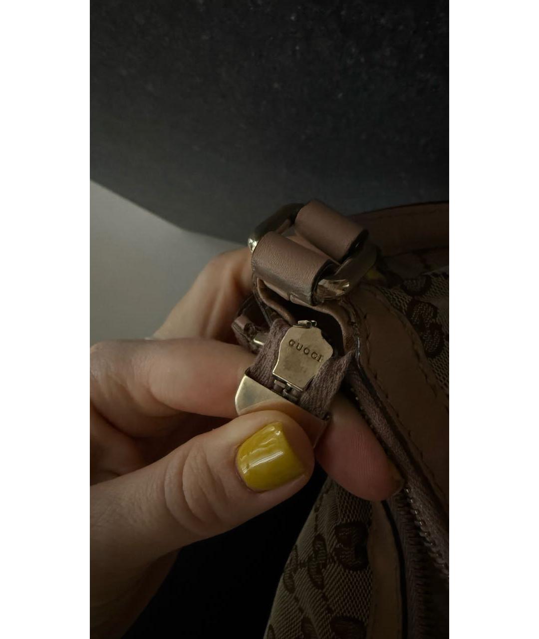 GUCCI Коричневая сумка с короткими ручками, фото 5