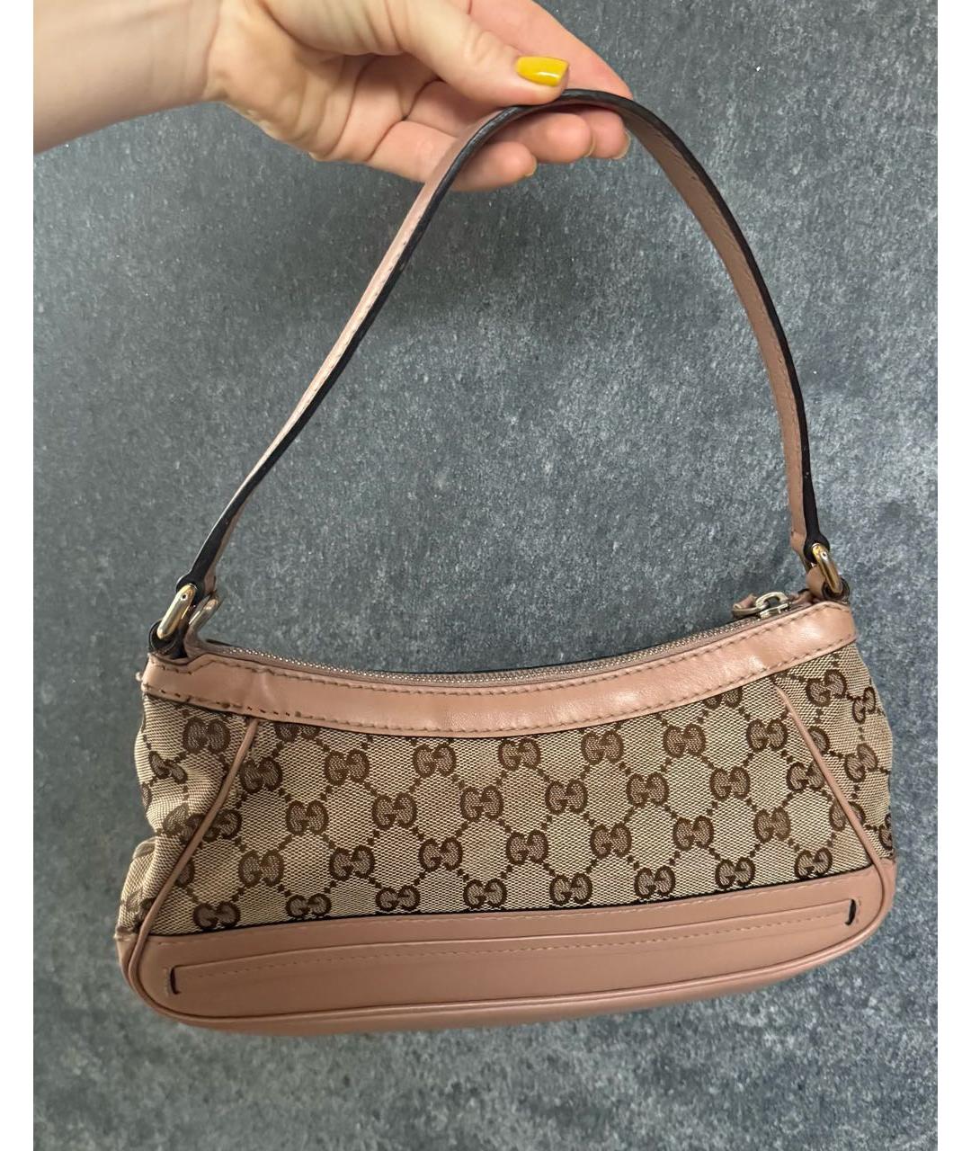 GUCCI Коричневая сумка с короткими ручками, фото 4