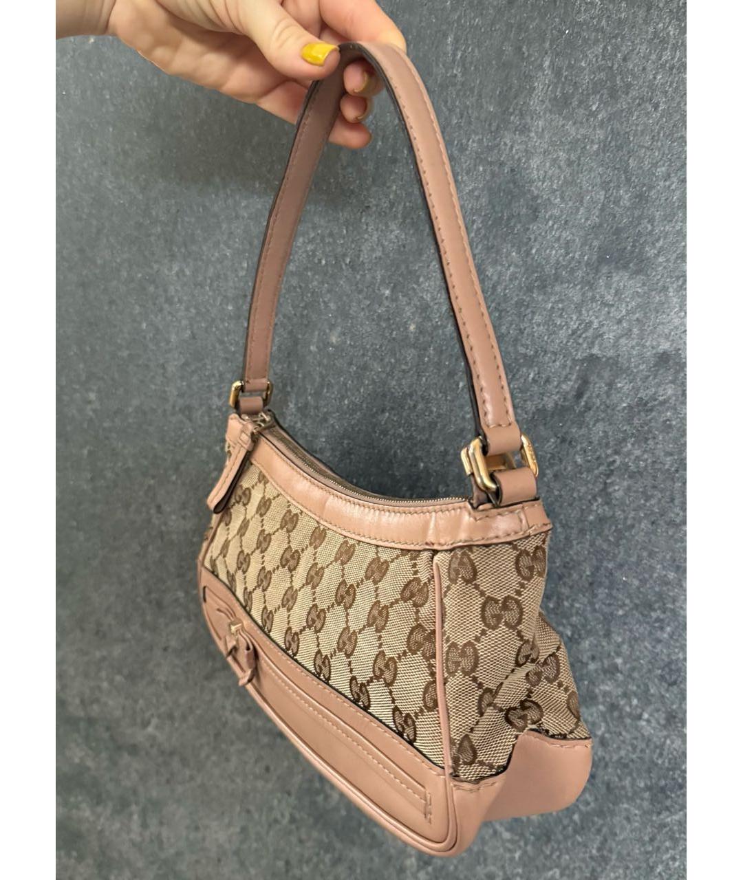 GUCCI Коричневая сумка с короткими ручками, фото 3