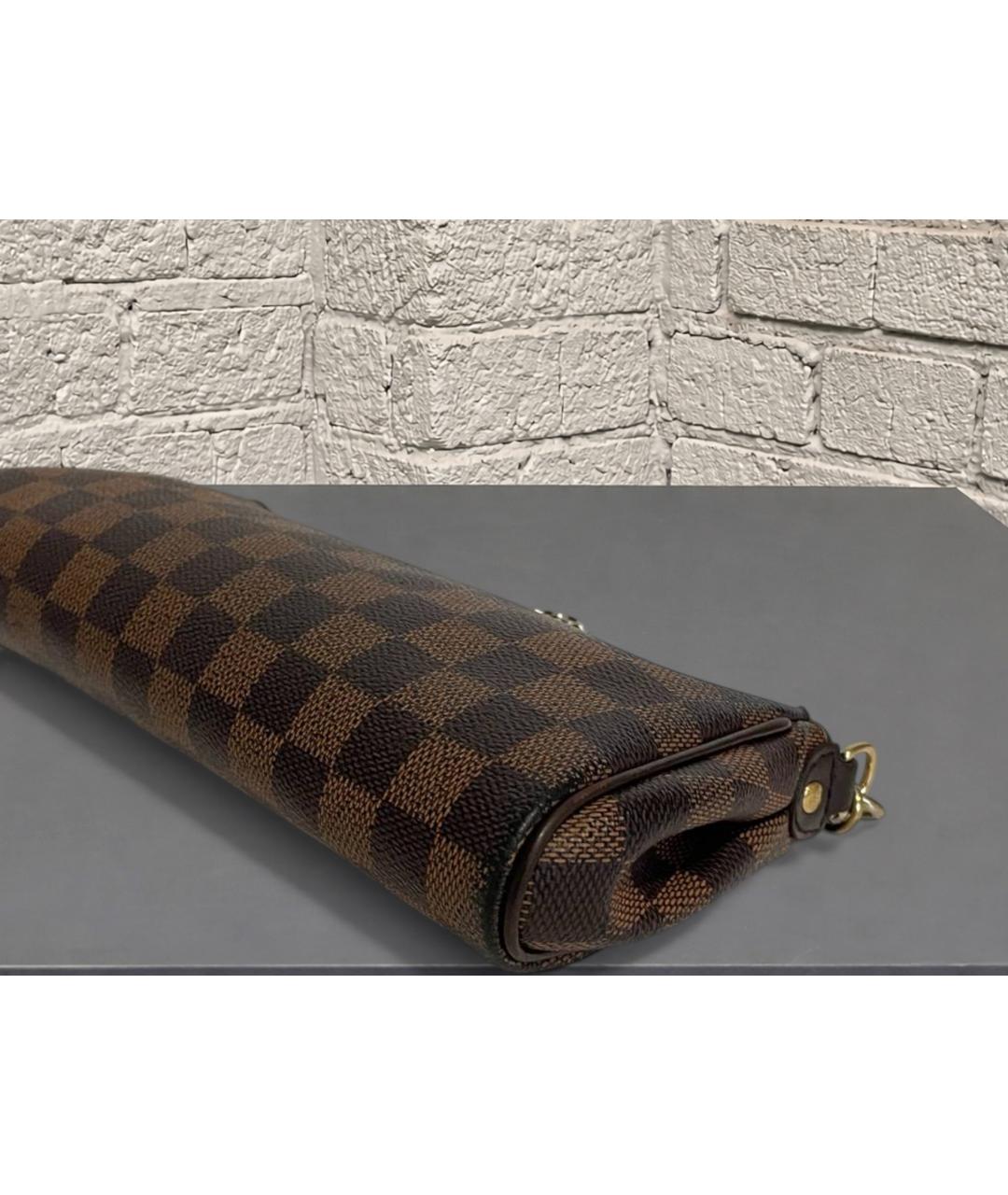 LOUIS VUITTON Коричневая кожаная сумка через плечо, фото 4