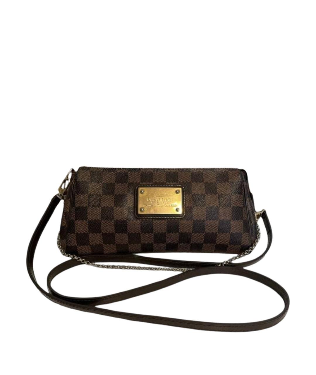 LOUIS VUITTON Коричневая кожаная сумка через плечо, фото 1