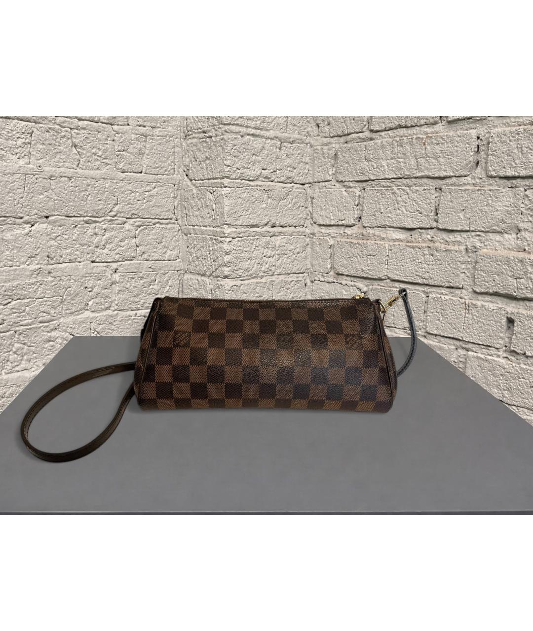 LOUIS VUITTON Коричневая кожаная сумка через плечо, фото 2