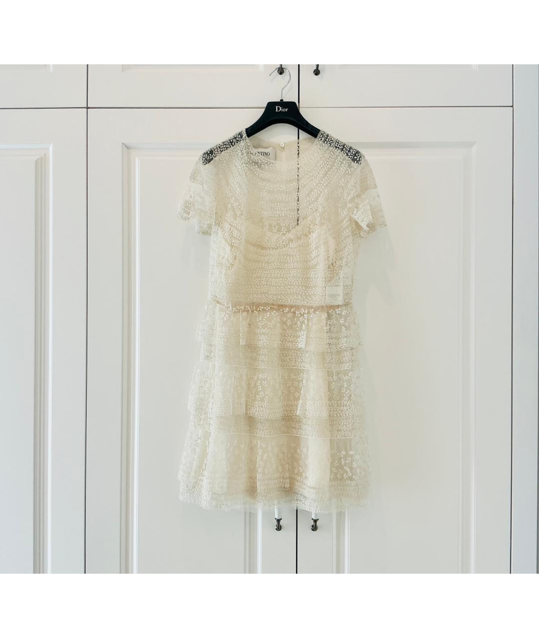 VALENTINO Белое вечернее платье, фото 10