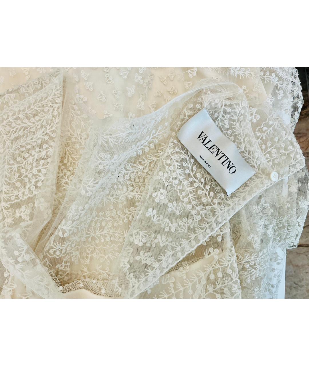 VALENTINO Белое вечернее платье, фото 5