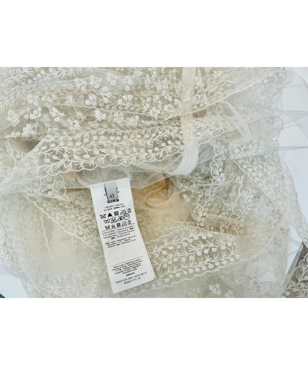 VALENTINO Белое вечернее платье, фото 6