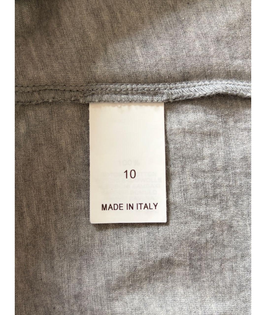 BRUNELLO CUCINELLI Серый хлопковый детская футболка / топ, фото 6