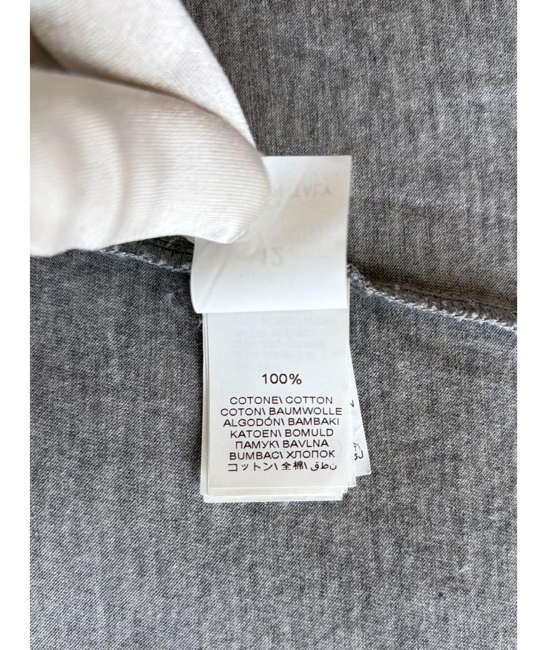BRUNELLO CUCINELLI Серый хлопковый детская футболка / топ, фото 5