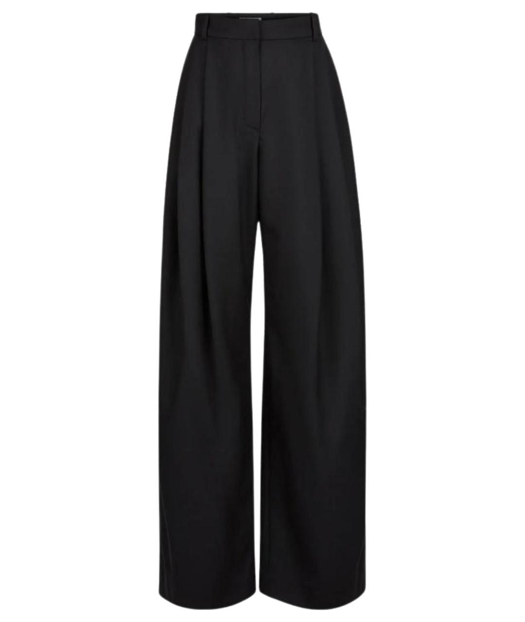 NINA RICCI Черные шерстяные брюки широкие, фото 1