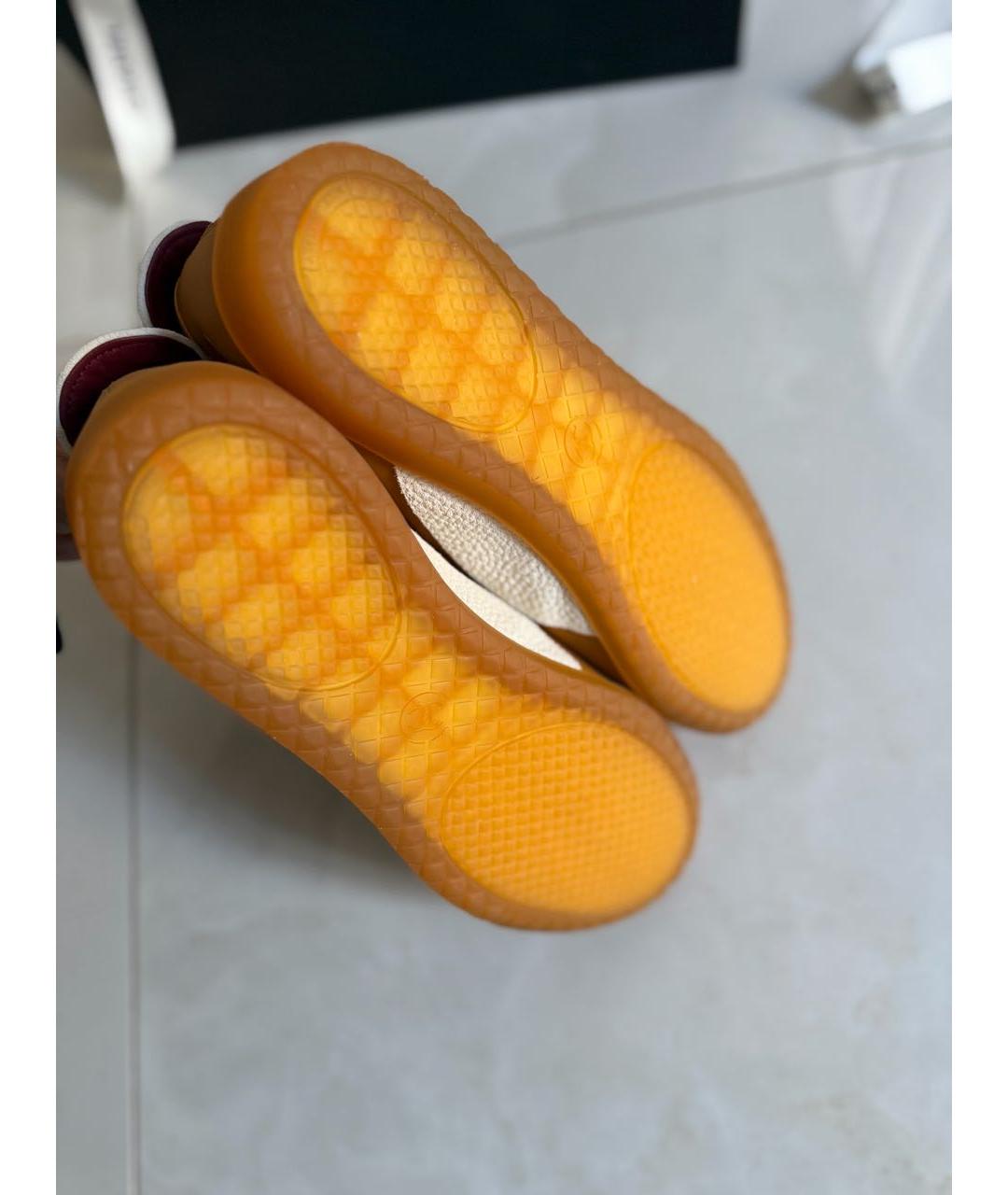 CHANEL Коричневые кожаные кеды, фото 5