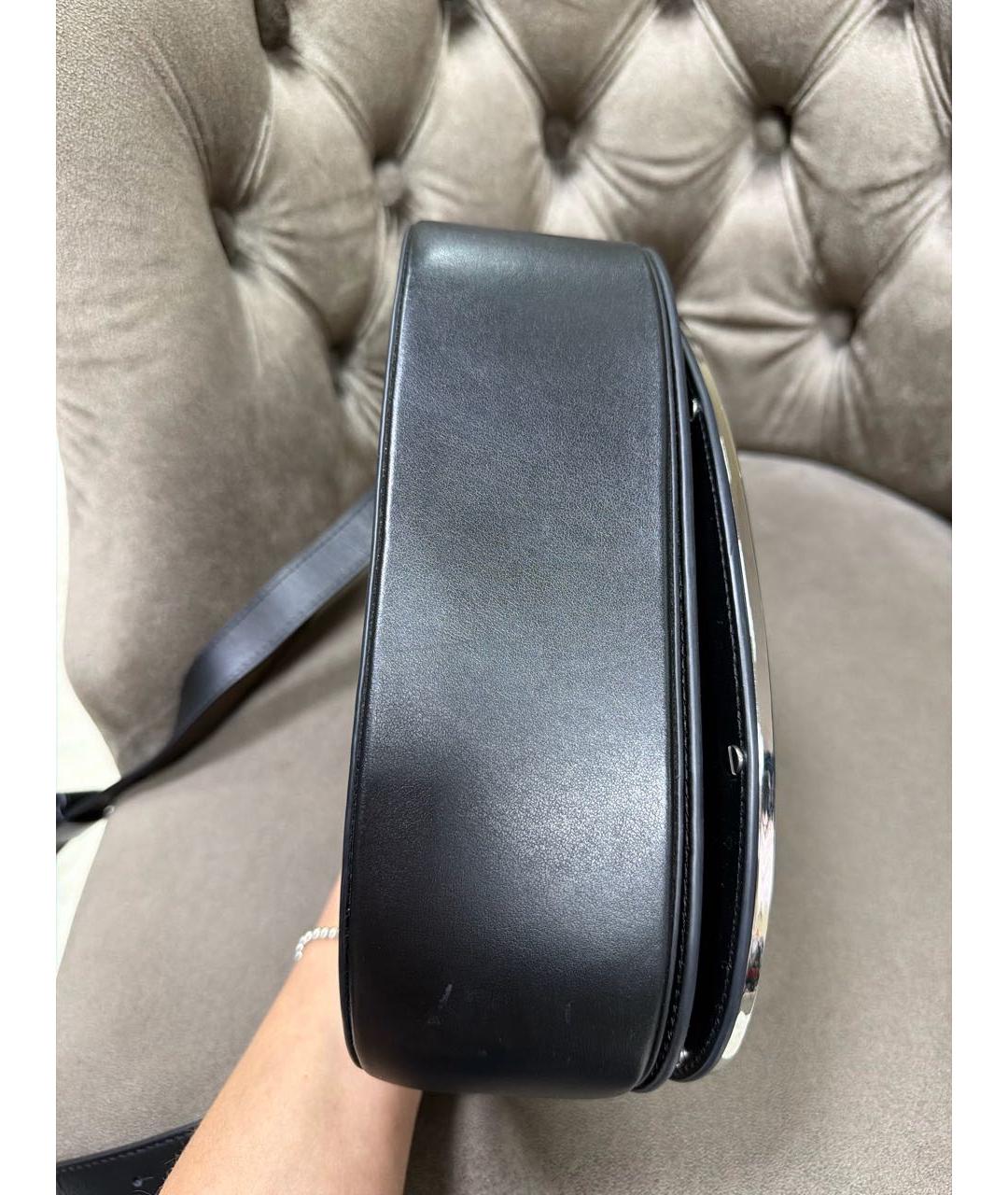 DIESEL Черная кожаная сумка с короткими ручками, фото 3