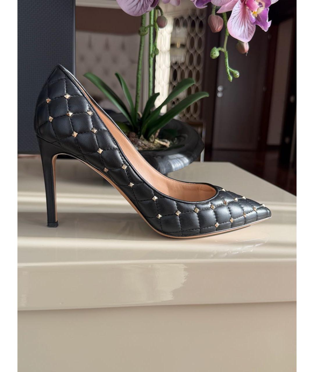 VALENTINO Черные кожаные туфли, фото 7