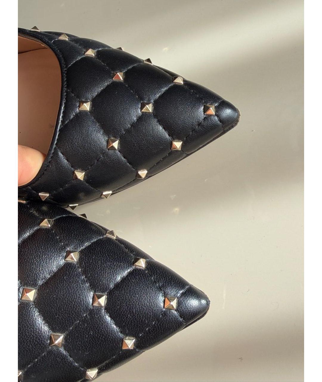 VALENTINO Черные кожаные туфли, фото 4