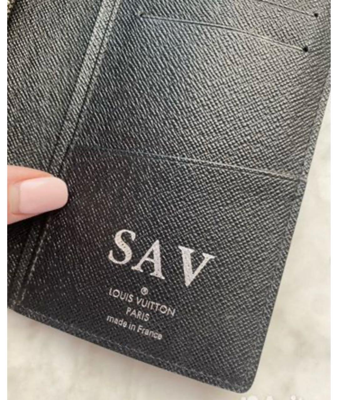 LOUIS VUITTON Черный кошелек, фото 3