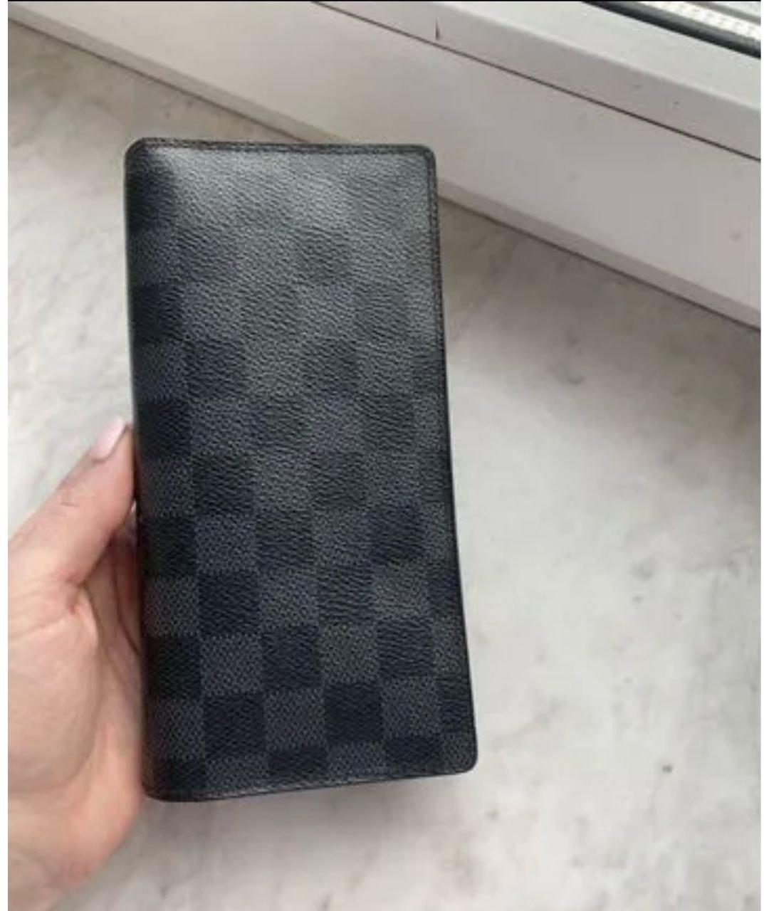 LOUIS VUITTON Черный кошелек, фото 4