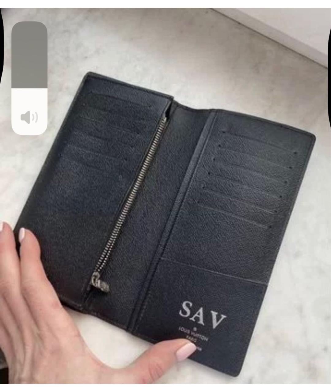 LOUIS VUITTON Черный кошелек, фото 2