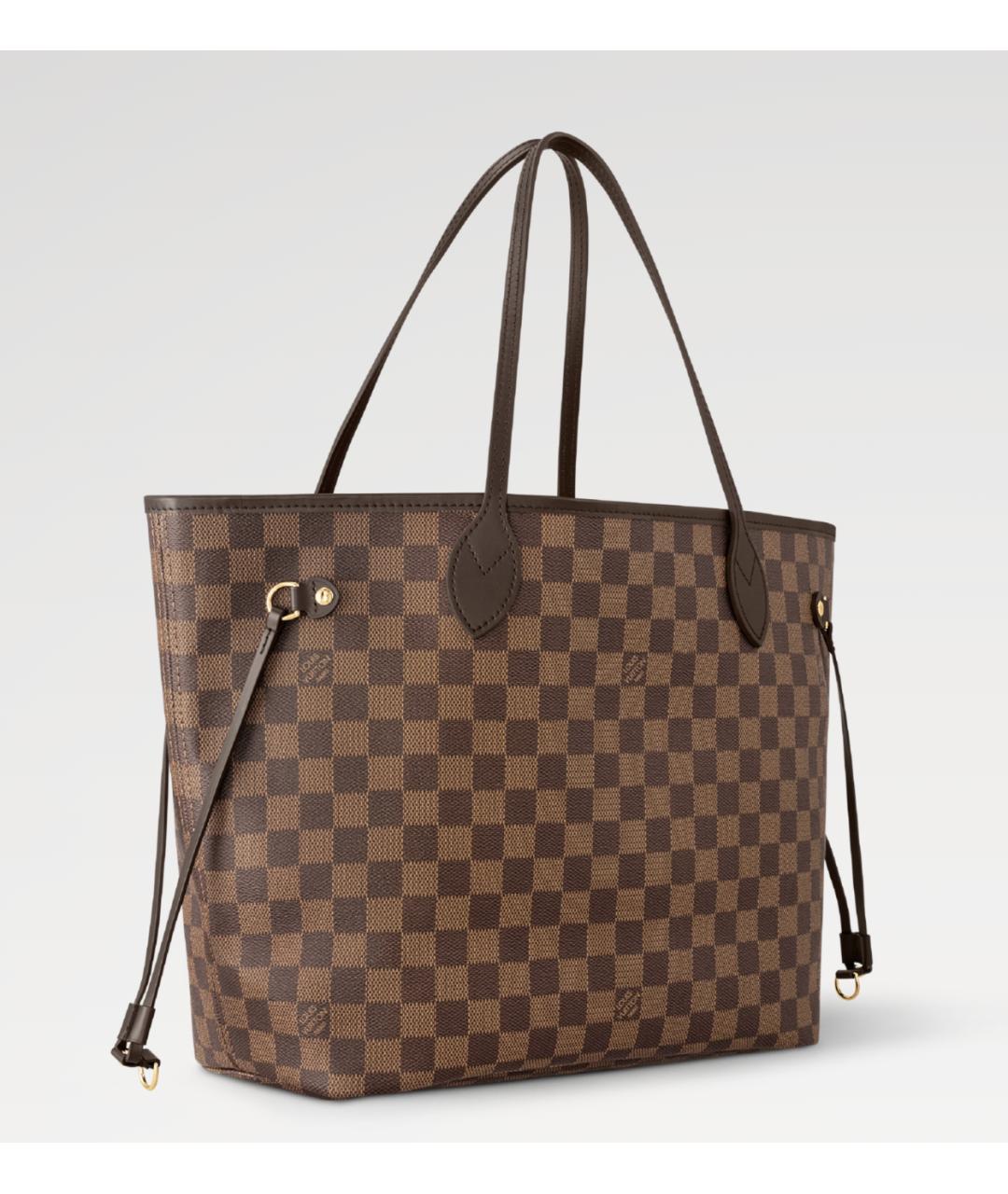 LOUIS VUITTON Коричневая кожаная сумка тоут, фото 2