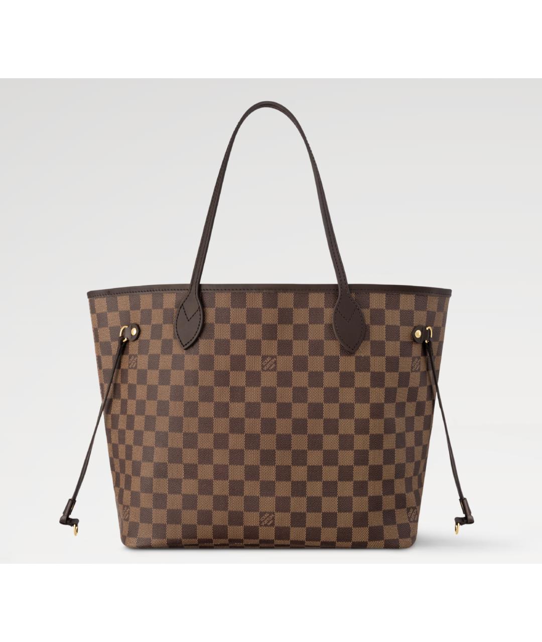 LOUIS VUITTON Коричневая кожаная сумка тоут, фото 6