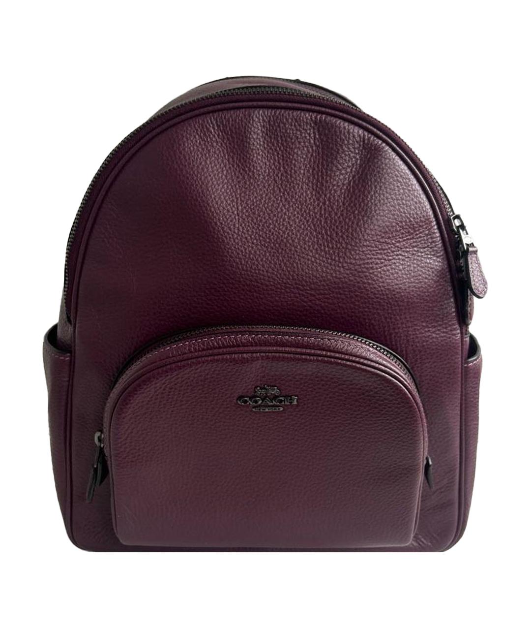 COACH Фиолетовый кожаный рюкзак, фото 1