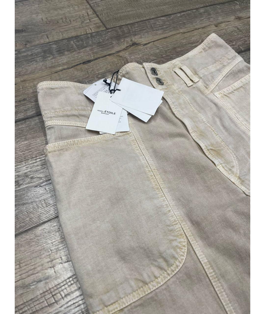 ISABEL MARANT ETOILE Бежевые прямые джинсы, фото 5