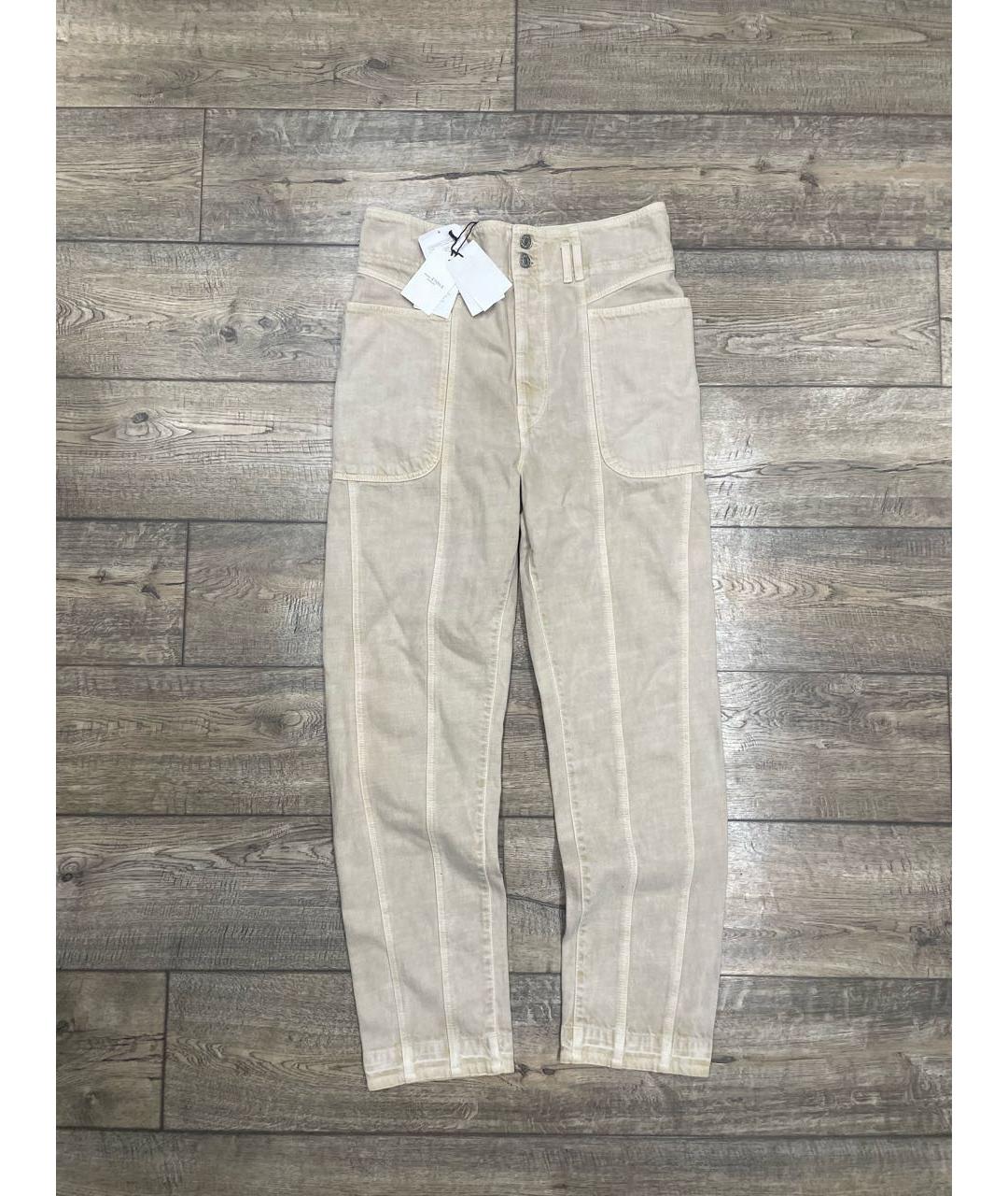 ISABEL MARANT ETOILE Бежевые прямые джинсы, фото 8