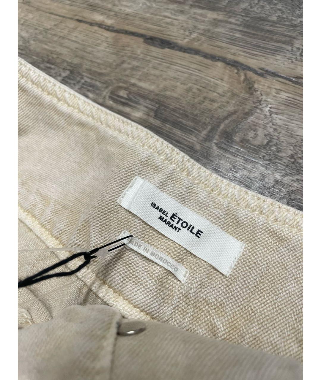 ISABEL MARANT ETOILE Бежевые прямые джинсы, фото 3