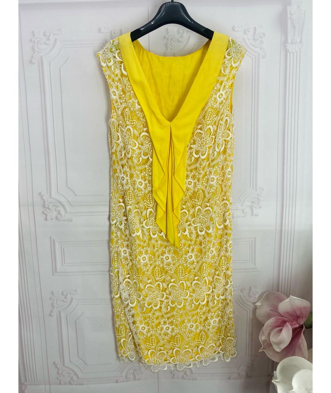 MANTU Желтое вискозное платье, фото 8