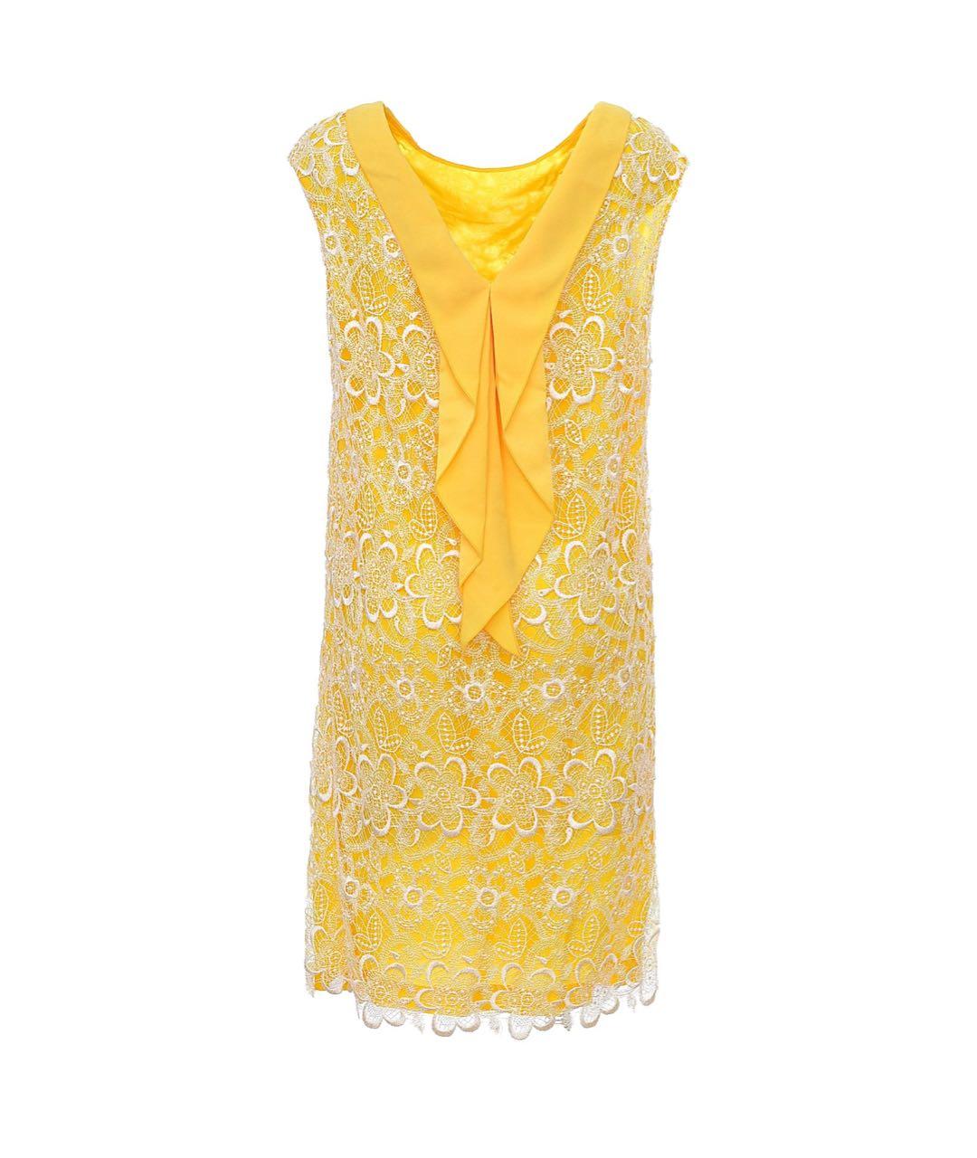MANTU Желтое вискозное платье, фото 2