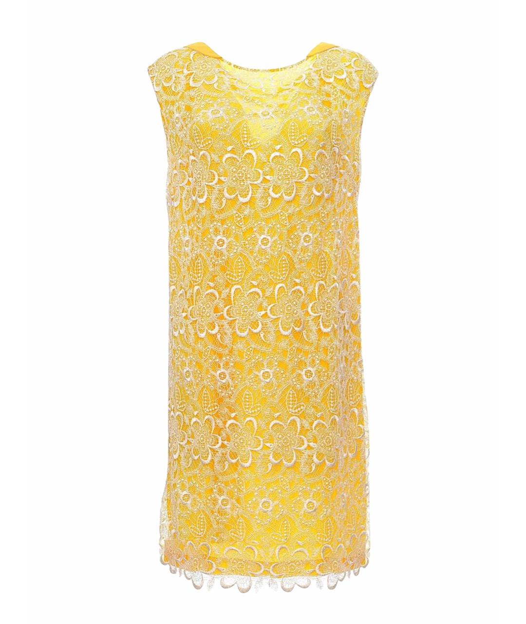 MANTU Желтое вискозное платье, фото 1