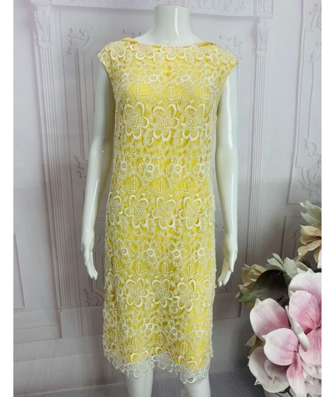 MANTU Желтое вискозное платье, фото 5